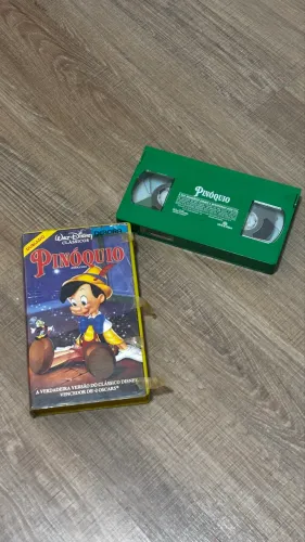 vhs pinóquio disney abril vídeo