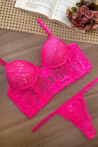 Conjunto Rosa Neon