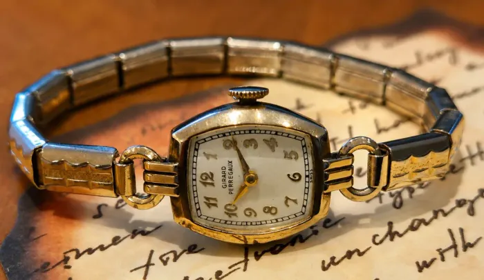 Relógio Girard-Perregaux GP Vintage Suíço Art Déco Cocktail 17 Jewels anos 50