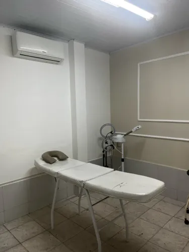 Sala dentro de salão de beleza
