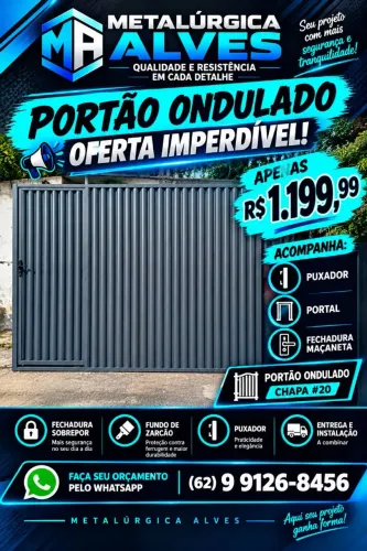 Portão novo R$1.199
