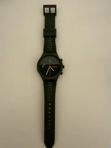 Relógio Hugo Masculino borracha verde