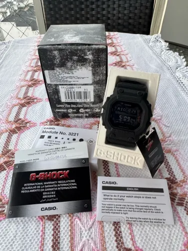 Relógio Casio G-Shock GX-56BB-1DR "The King" Blackout - Completo na Caixa (Tough Solar)