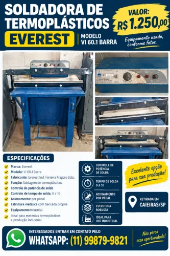 Soldadora de termoplastico - Everest