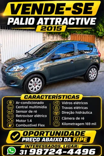 Fiat Palio Attra./italia 1.4 EVO F.flex 8V 5P 2015