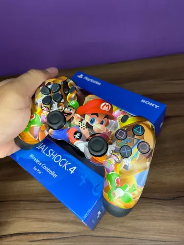 Controle Ps4 Sem Fio Super Mário Bros an2