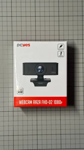 Webcam PCYES Raza FHD-02 Full HD 1080p com Microfone - Com Caixa