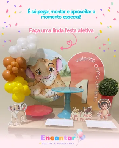 Locação de festa na mesa pegue e monte 
