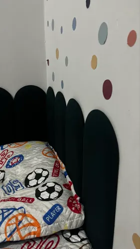 Kit cabeceira em L cama de solteiro