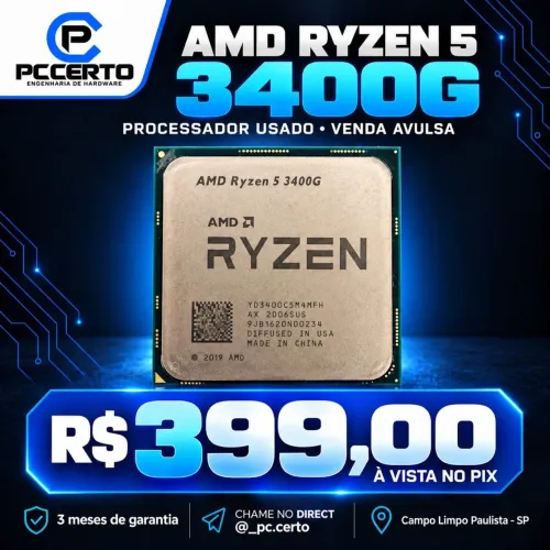 AMD RYZEN 5 3400G