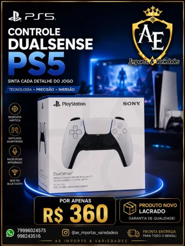 Controles de Ps5 Novos Lacrados