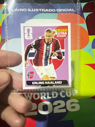 Figurinha Lendária Extra Sticker Erling Haaland Bordo