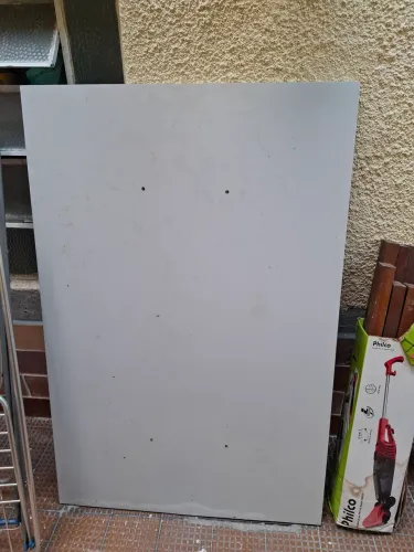 Tampo de mesa em MDF branco 120 x 80