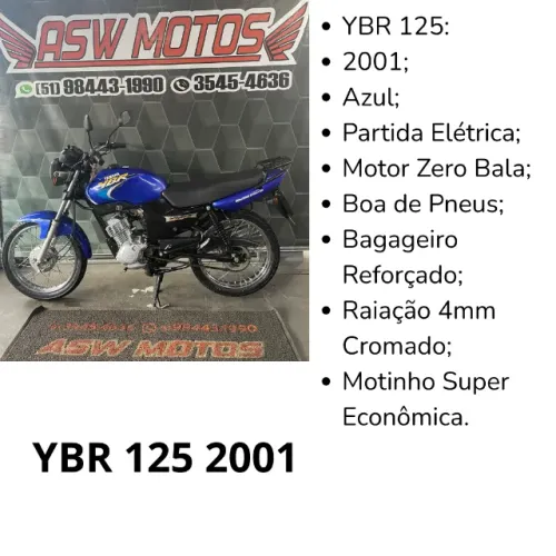 YBR 125 2001 AZUL