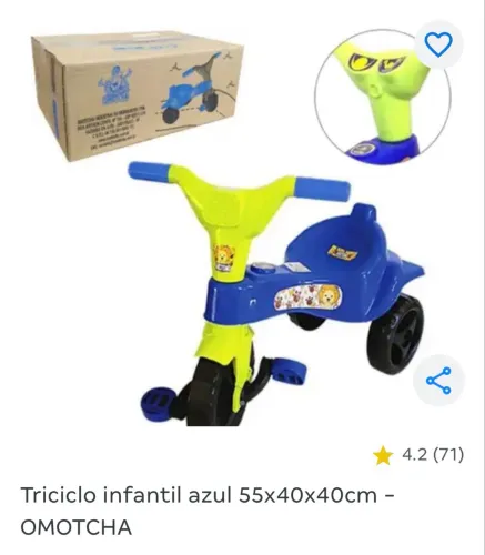 Triciclo Infantil Omotcha