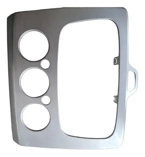 Moldura Painel Central Comando Ar Ford Focus 2009 2013 Prata