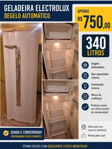 Geladeira Electrolux muito conservada 340.