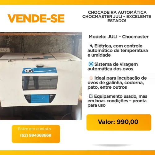 Chocadeira a venda 