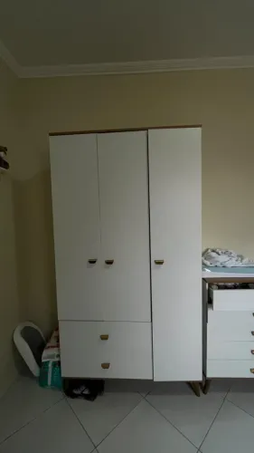Guarda Roupa Infantil 3 Portas 2 Gavetas