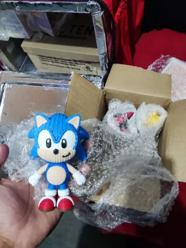 Boneco 3D Sonic