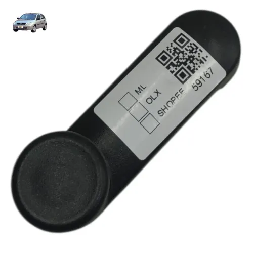 Manivela Vidro Traseiro Gm Corsa Classic 2003 2002 2001 2000 Preto