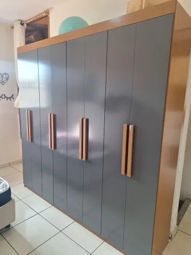 Guarda roupa Rufato Hera grafite embuia