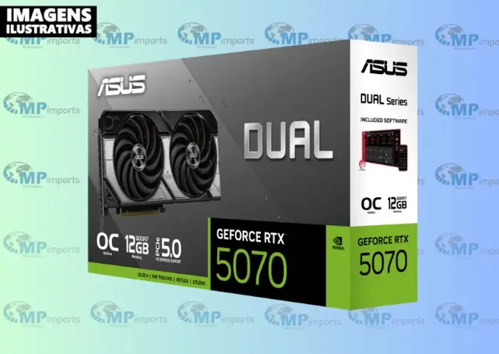 Loja MP Imports: Placa de Video Asus GeForce RTX 5070, 12GB, GDDR7, 192-bit