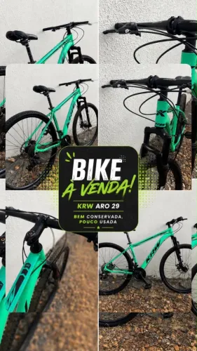 Bike Aro 29 Cor Verde Marca KRW
