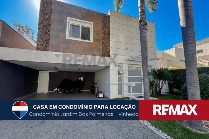 Locação Casa com 3 suítes no Condomínio Jardim das Palmeiras