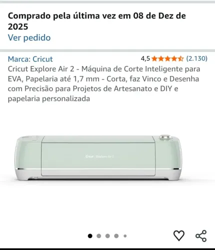 Máquina de corte cricut - Nova na caixa