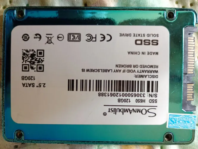 SSD DE 120 GB JÁ COM O WINDOWS E PROGRMAS INSTALADOS PRONTO PARA USAR.
