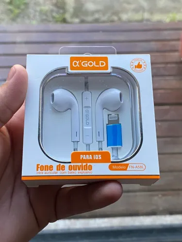 FONE DE OUVIDO COM FIO IPHONE