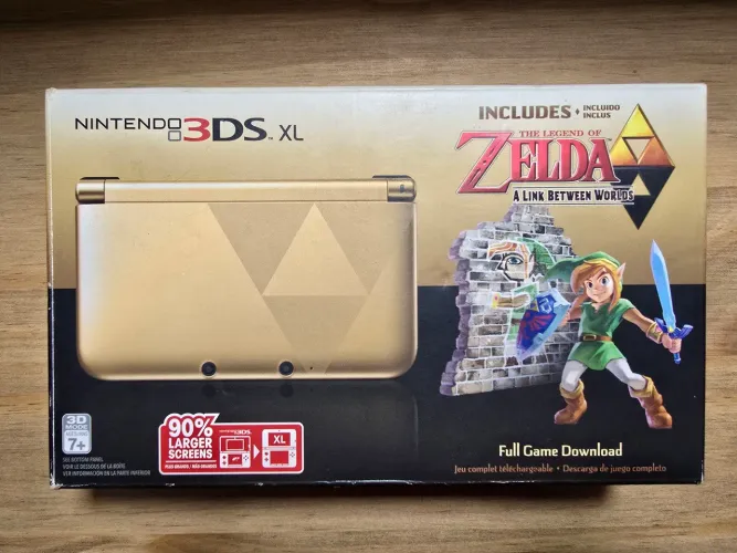 Nintendo 3DS XL Edição Zelda Hyrule Gold Dourado Completo