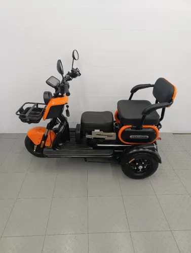 Triciclo Elétrico Vanshida 1000W 60V 30Ah | Até 40km de Autonomia | suporta até 260 kilos