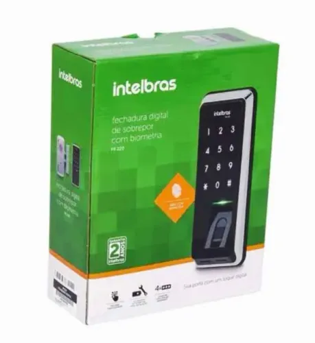Fechadura inteligente Digital com Biometria - FR 220 Intelbras