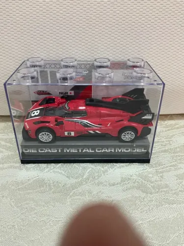 Colecionavel Miniatura Diecast Carro Conceito de Corrida com Case Acrílico Novo lacrado