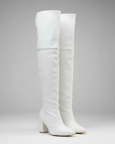 Bota Joelho Cano Alto Salto Grosso