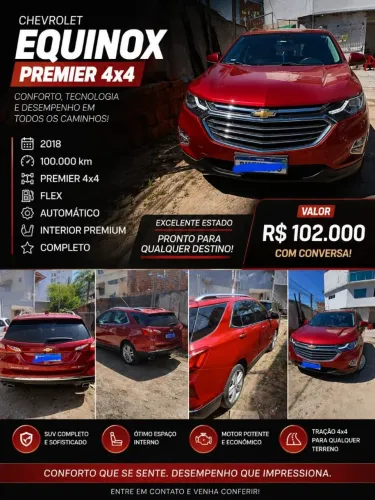 Chevrolet Equinox Premier 2.0 Turbo AWD 262cv Aut. 2018