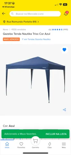 Gazebo Tenda náutika