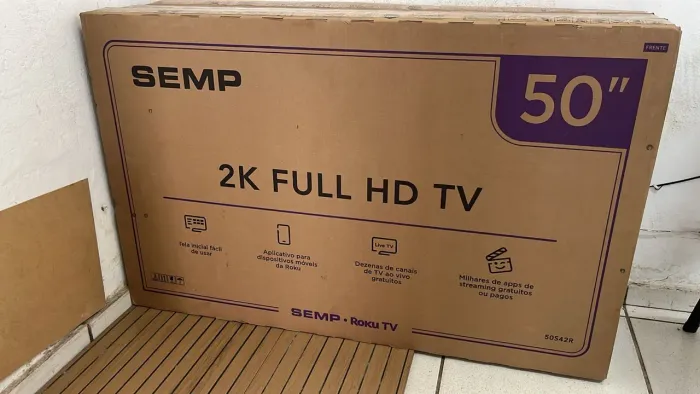 Smart TV Semp 50 Polegadas Roku TV - Nova e Lacrada