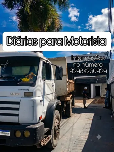 Motorista de caçamba, caminhão (pagamento na diária)