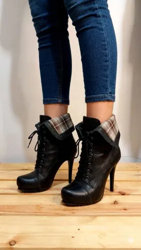 Bota coturno preto bottero 35
