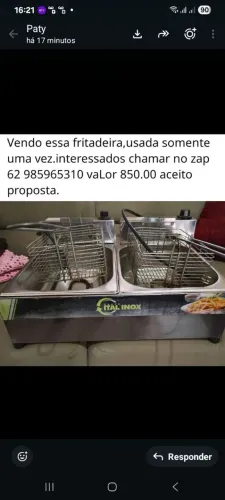 Fritadeira elétrica dupla 850,50