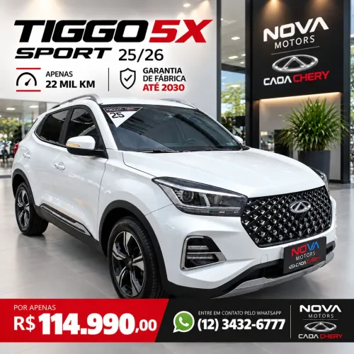 Chery Tiggo 5X Sport 1.5 Turbo Flex Aut. 2026