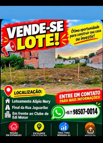 Vendo terreno em castro Alves