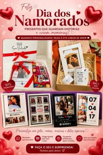 Quadros personalizados - Dia dos Namorados