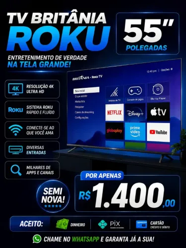 Tv Smart 55 Polegadas