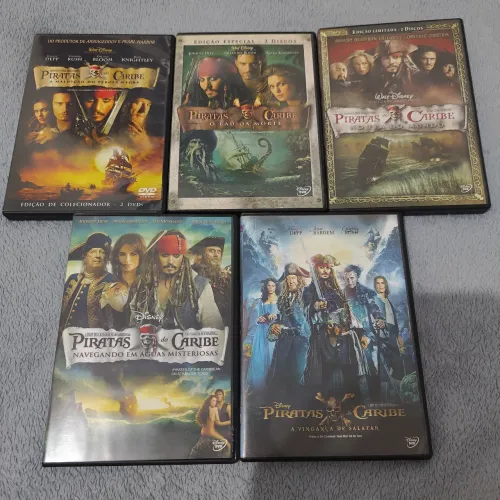 DVD Piratas do Caribe - 5 Filmes (Walt Disney)