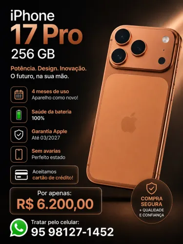 iPhone 17 pro 256gigas