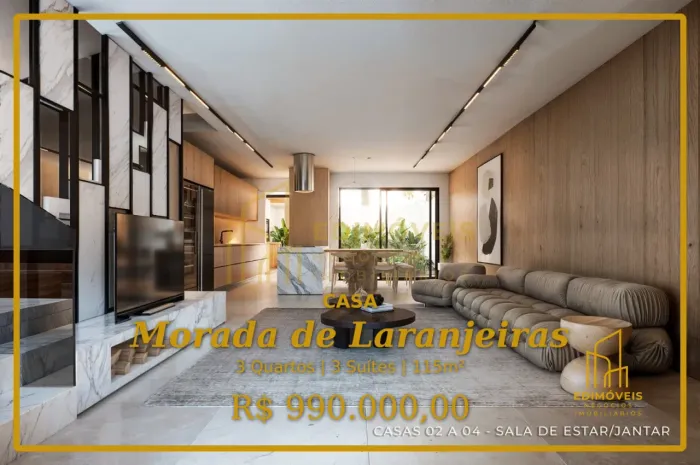 Morada de Laranjeiras: O Melhor da Serra com 3 Suítes e Varanda!